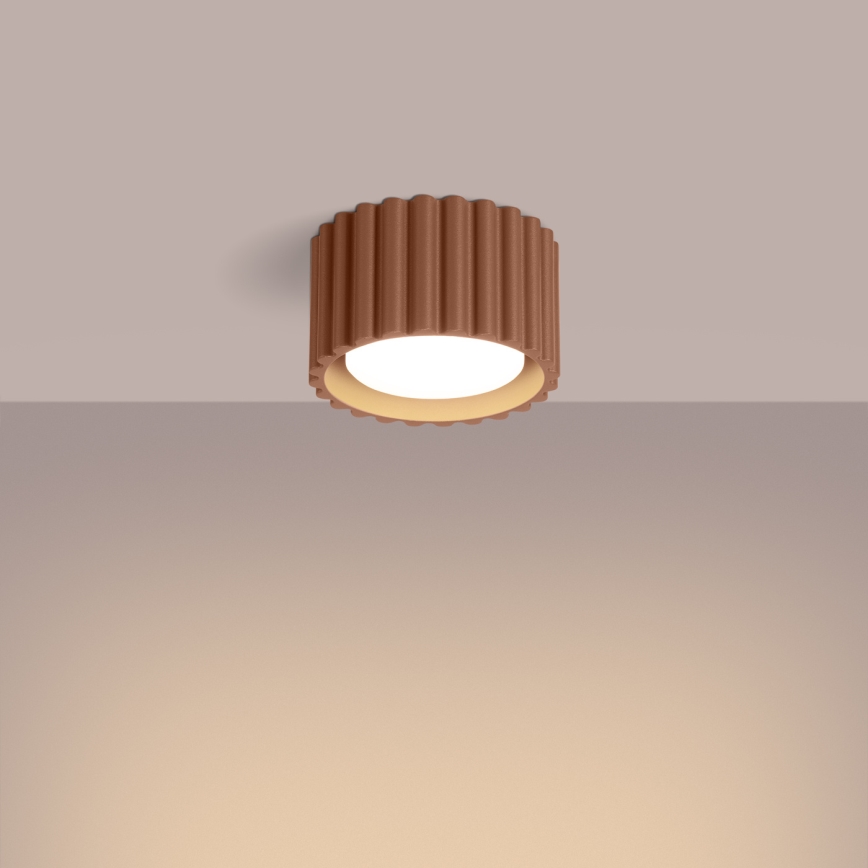 Bodové svítidlo AURA 1xGX53/10W/230V pr. 10 cm hnědá