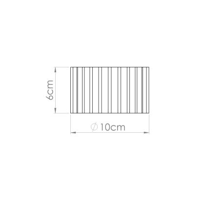 Bodové svítidlo AURA 1xGX53/10W/230V pr. 10 cm hnědá