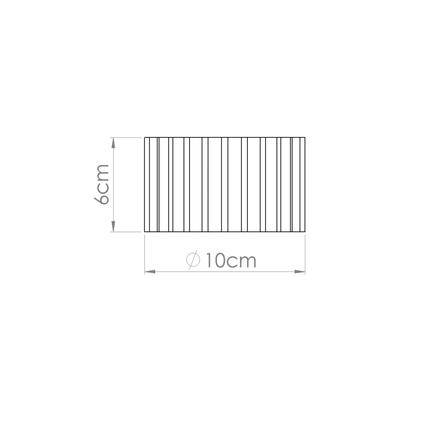Bodové svítidlo AURA 1xGX53/10W/230V pr. 10 cm hnědá