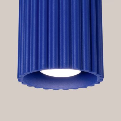 Bodové svítidlo AURA 1xGU10/10W/230V pr. 10 cm modrá