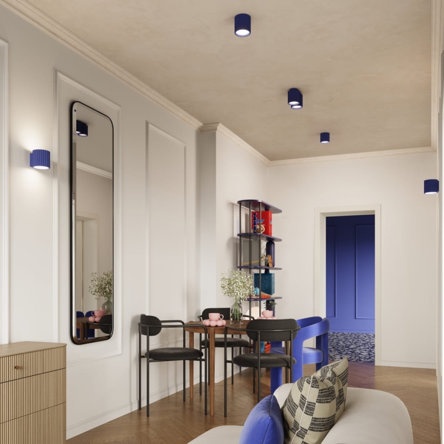 Bodové svítidlo AURA 2xGU10/10W/230V modrá