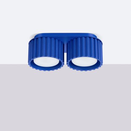 Bodové svítidlo AURA 2xGX53/10W/230V modrá