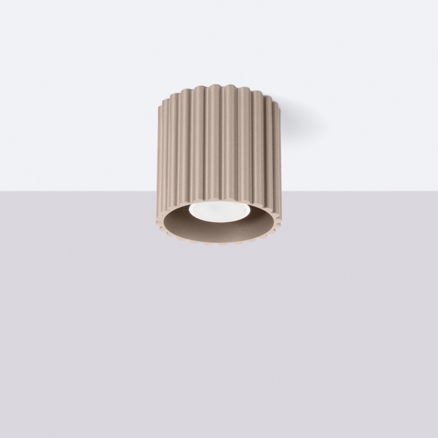 Bodové svítidlo AURA 1xGU10/10W/230V pr. 10 cm taupe
