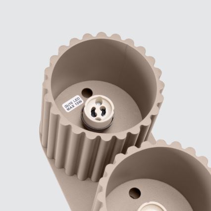 Bodové svítidlo AURA 2xGU10/10W/230V taupe