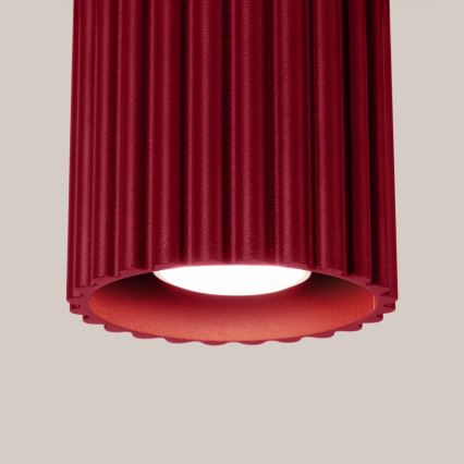 Bodové svítidlo AURA 1xGU10/10W/230V pr. 10 cm červená