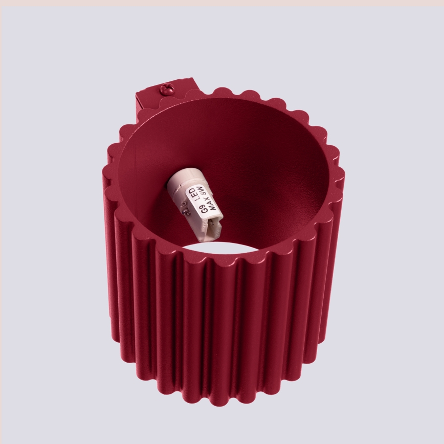 Nástěnné svítidlo AURA 1xG9/10W/230V červená