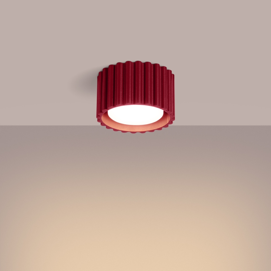 Bodové svítidlo AURA 1xGX53/10W/230V pr. 10 cm červená