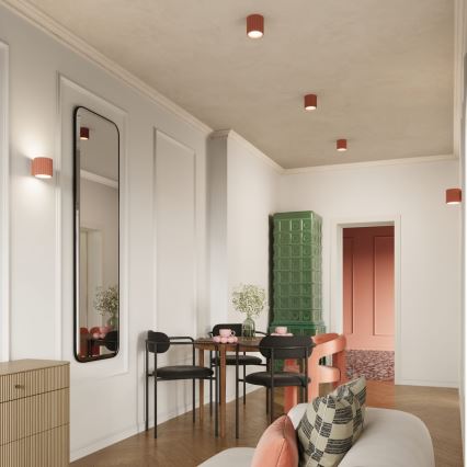 Bodové svítidlo AURA 1xGU10/10W/230V 10 cm růžová