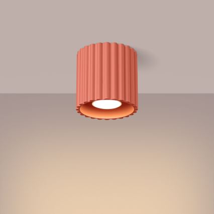 Bodové svítidlo AURA 1xGU10/10W/230V pr. 10 cm růžová