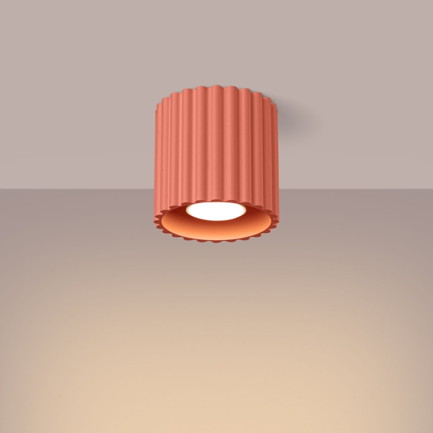Bodové svítidlo AURA 1xGU10/10W/230V pr. 10 cm růžová