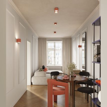 Bodové svítidlo AURA 1xGX53/10W/230V 6 cm růžová