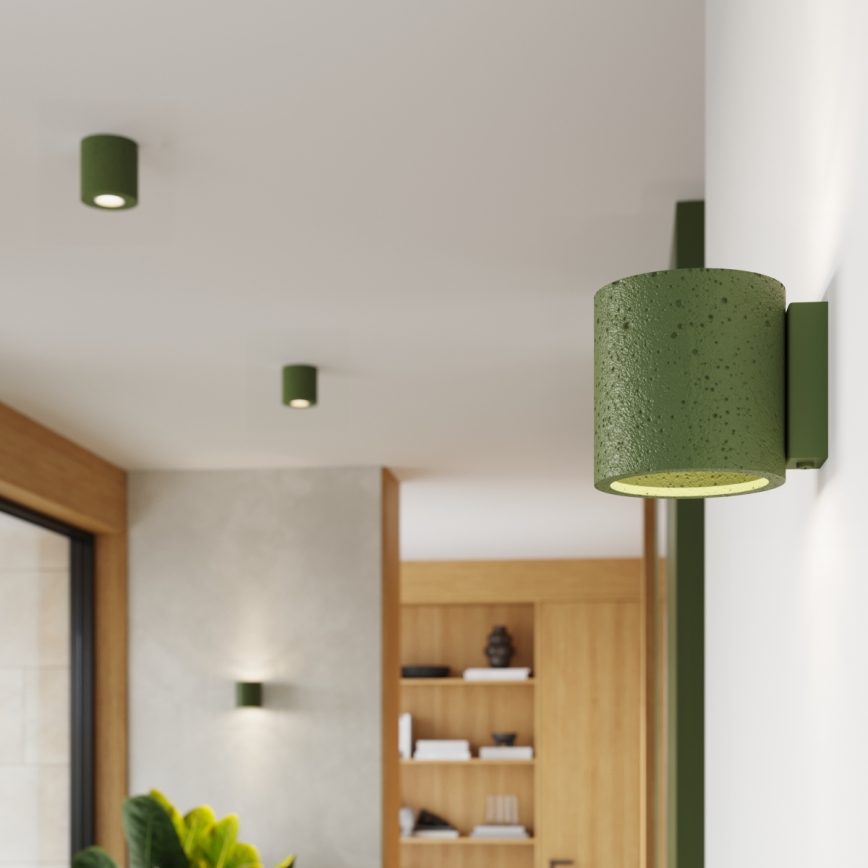 Nástěnné bodové svítidlo ORBIS 1xG9/8W/230V beton/zelená