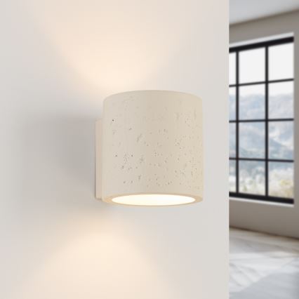 Nástěnné bodové svítidlo ORBIS 1xG9/8W/230V beton/krémová