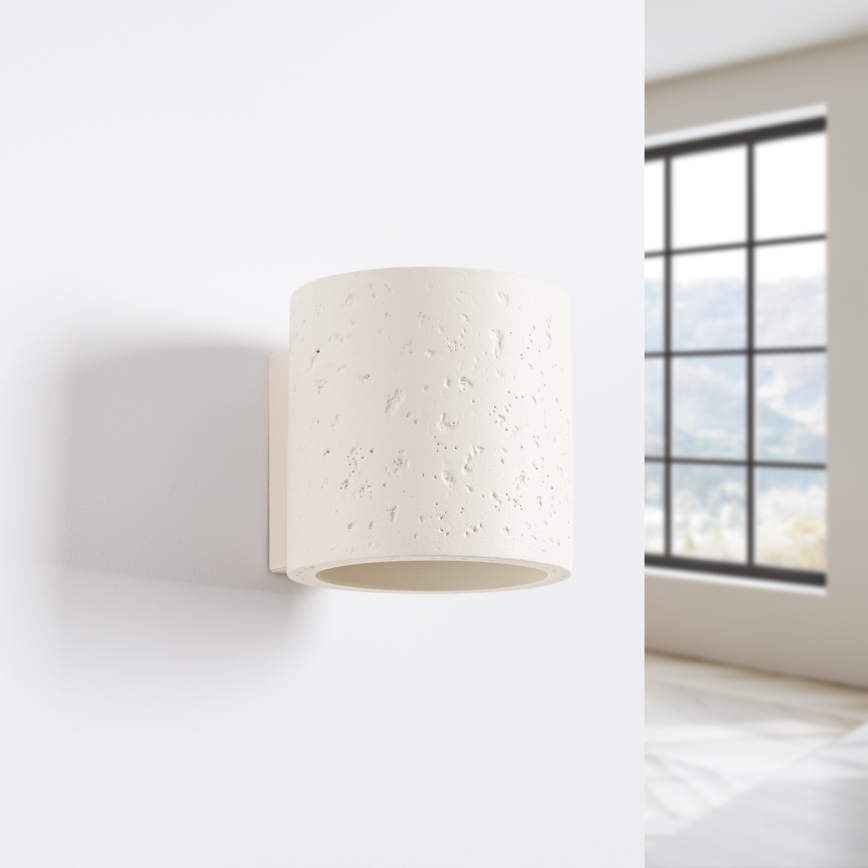 Nástěnné bodové svítidlo ORBIS 1xG9/8W/230V beton/krémová