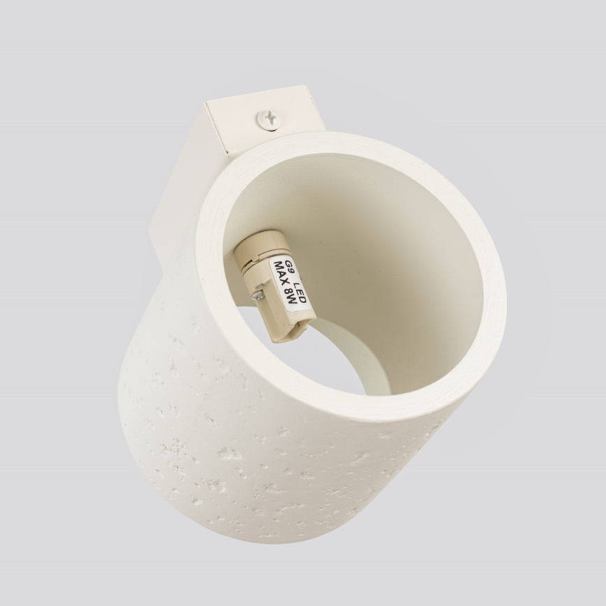 Nástěnné bodové svítidlo ORBIS 1xG9/8W/230V beton/krémová