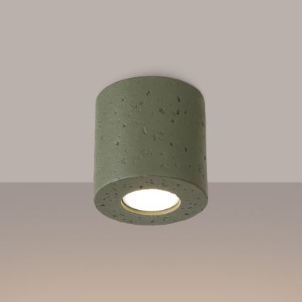 Bodové svítidlo ORBIS 1xGU10/10W/230V beton/zelená