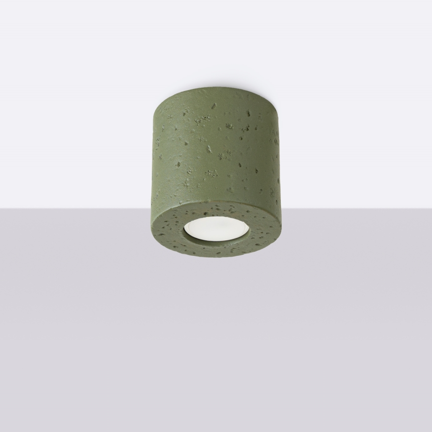 Bodové svítidlo ORBIS 1xGU10/10W/230V beton/zelená