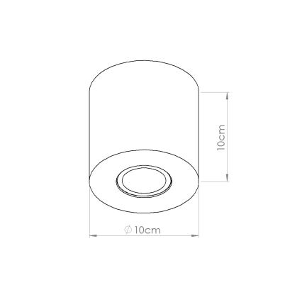 Bodové svítidlo ORBIS 1xGU10/10W/230V beton/zelená
