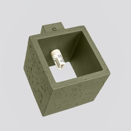 Nástěnné bodové svítidlo QUAD 1xG9/8W/230V beton/zelená