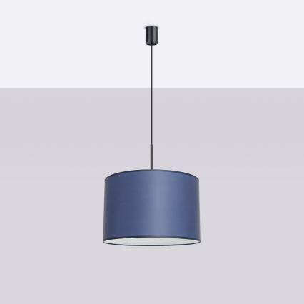 Lustr na lanku NEVIA 1xE27/15W/230V pr. 40 cm modrá