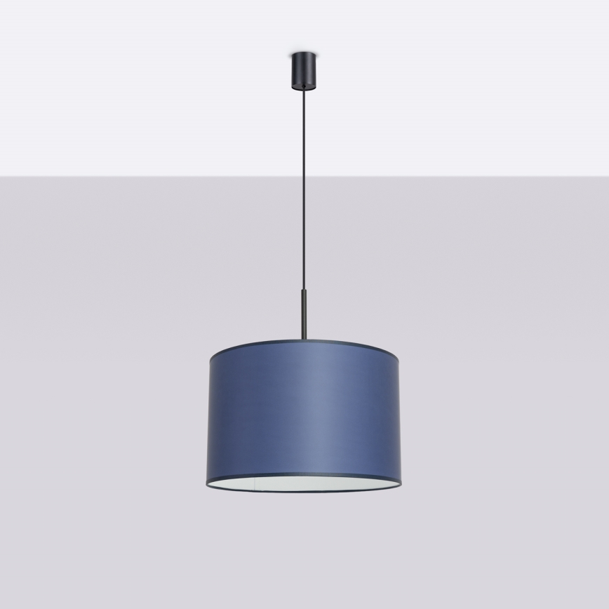 Lustr na lanku NEVIA 1xE27/15W/230V pr. 40 cm modrá