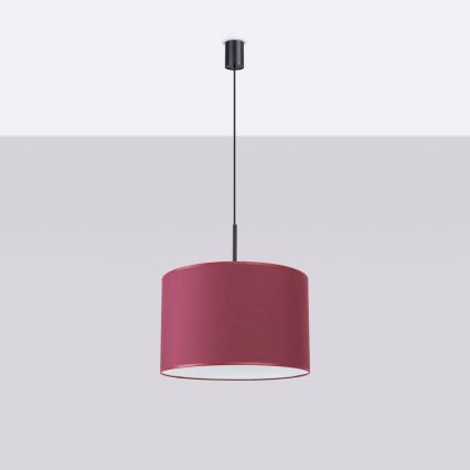 Lustr na lanku NEVIA 1xE27/15W/230V pr. 40 cm červená