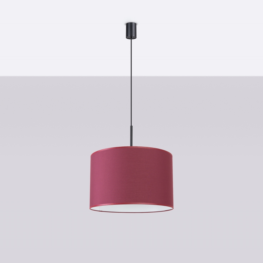 Lustr na lanku NEVIA 1xE27/15W/230V pr. 40 cm červená