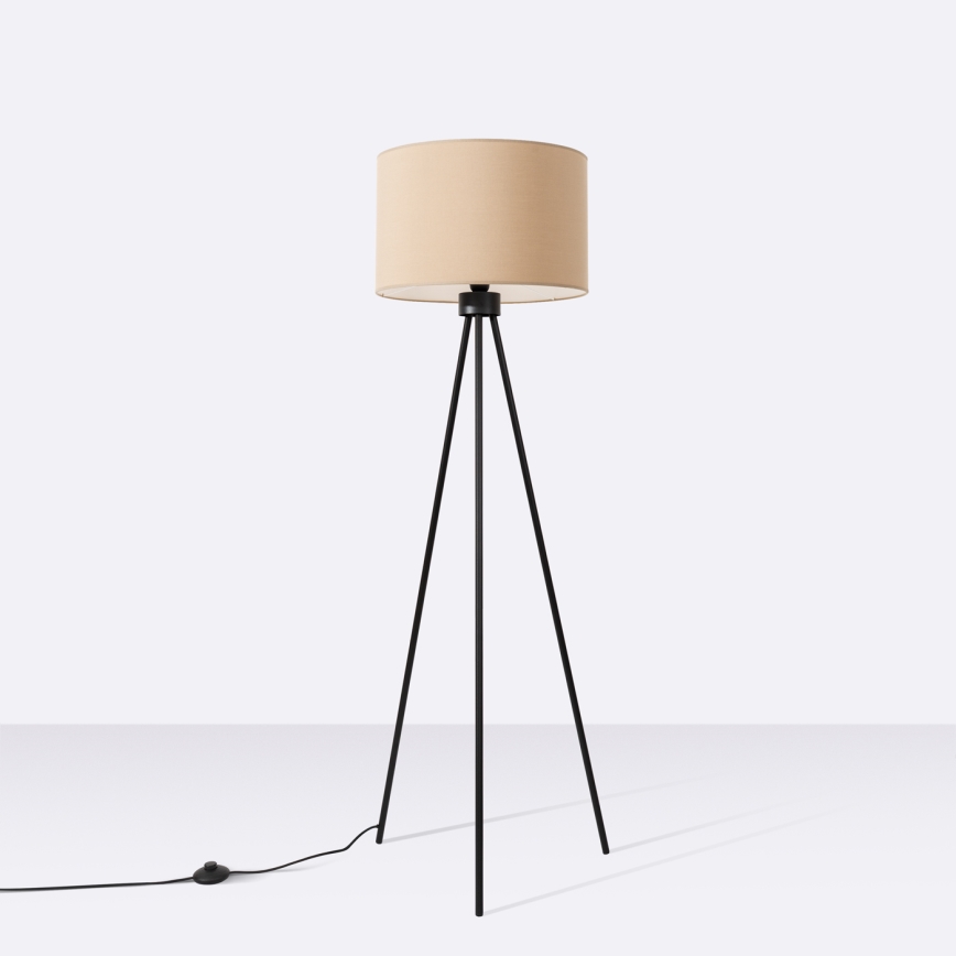 Stojací lampa NEVIA 1xE27/15W/230V taupe