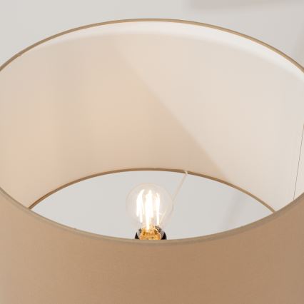 Stojací lampa NEVIA 1xE27/15W/230V taupe