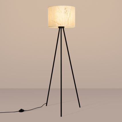 Stojací lampa NEVIA 1xE27/15W/230V béžová/dekor mramoru