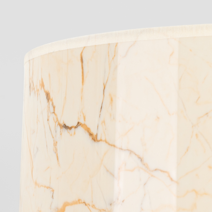 Stojací lampa NEVIA 1xE27/15W/230V béžová/dekor mramoru