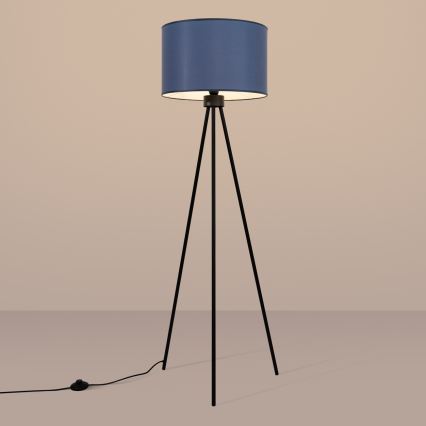 Stojací lampa NEVIA 1xE27/15W/230V modrá