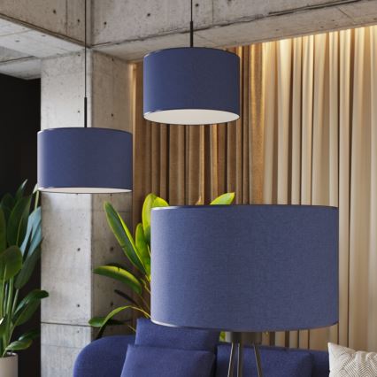 Stojací lampa NEVIA 1xE27/15W/230V modrá
