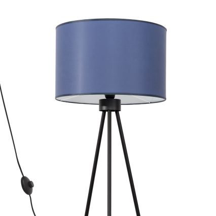 Stojací lampa NEVIA 1xE27/15W/230V modrá