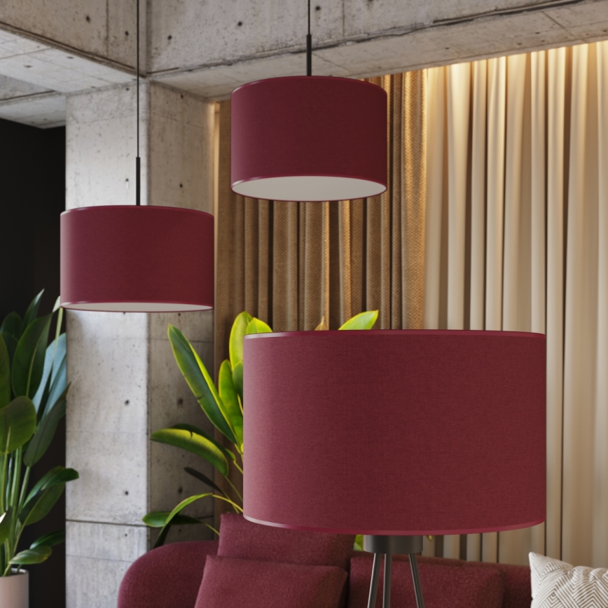 Stojací lampa NEVIA 1xE27/15W/230V červená