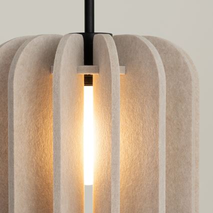 Lustr na lanku MULA 1xE27/15W/230V pr. 27 cm krémová