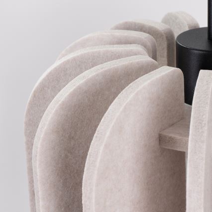 Lustr na lanku MULA 1xE27/15W/230V pr. 27 cm krémová