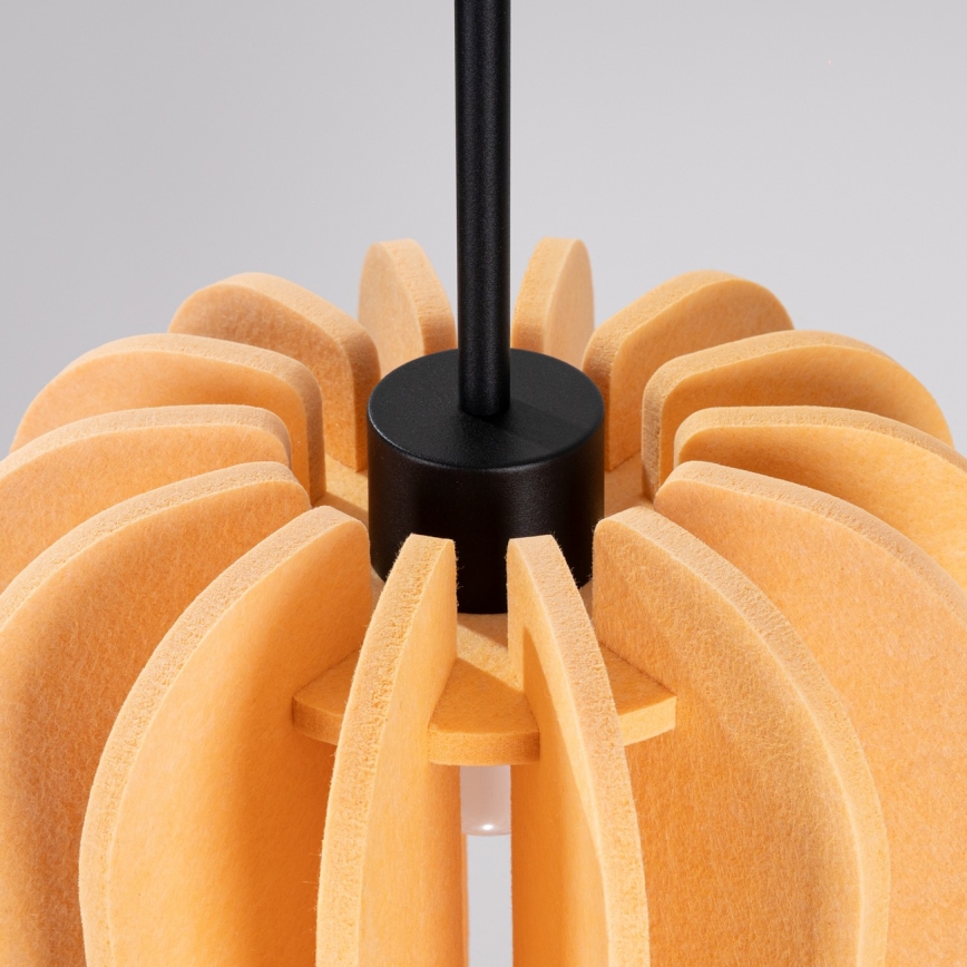 Lustr na lanku MULA 1xE27/15W/230V pr. 27 cm žlutá