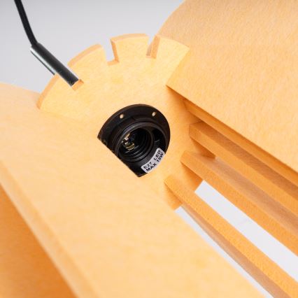 Lustr na lanku MULA 1xE27/15W/230V pr. 27 cm žlutá