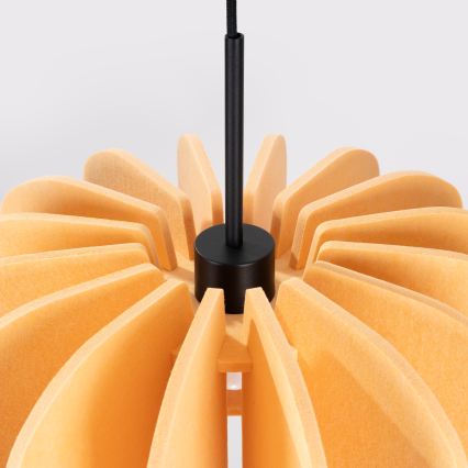 Lustr na lanku MULA 1xE27/15W/230V pr. 45 cm žlutá