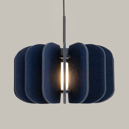 Lustr na lanku MULA 1xE27/15W/230V pr. 45 cm modrá