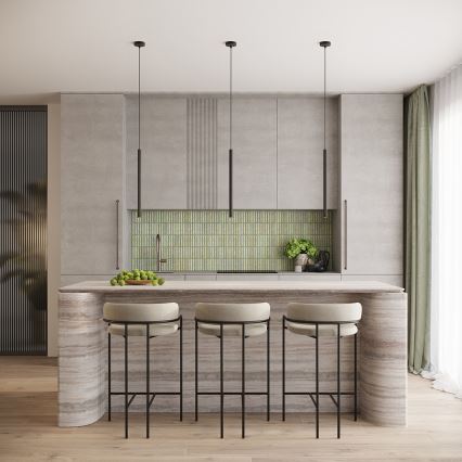 Lustr na lanku ARCHE 2xG9/8W/230V černá