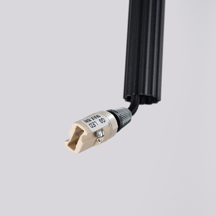 Lustr na lanku ARCHE 2xG9/8W/230V černá