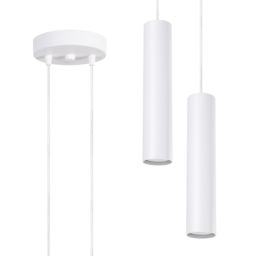 Lustr na lanku LAGOS 2xGU10/10W/230V bílá