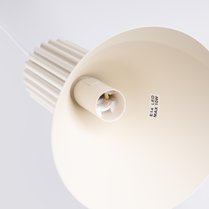 Lustr na lanku ESTRIA 3xE14/10W/230V pr. 30 cm krémová