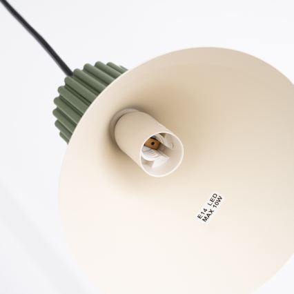Lustr na lanku ESTRIA 1xE14/10W/230V pr. 14 cm zelená