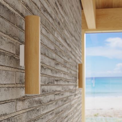 Nástěnné svítidlo LINO 2xGU10/10W/230V buk