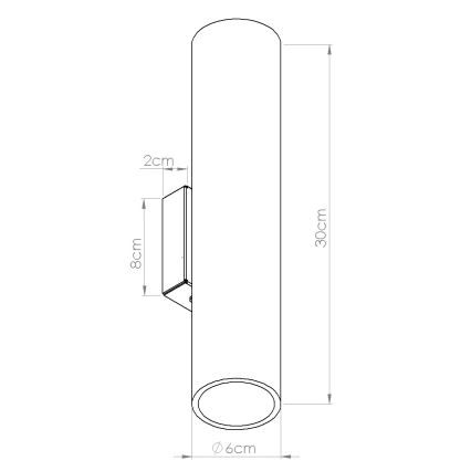 Nástěnné svítidlo LINO 2xGU10/10W/230V buk