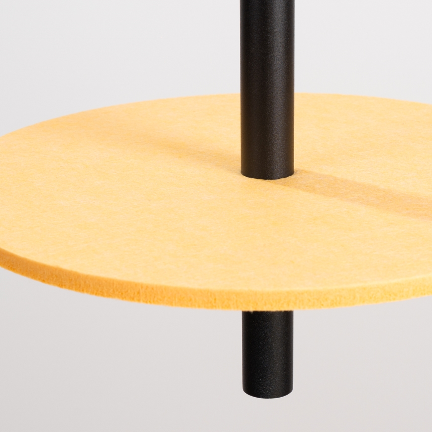 Lustr na lanku FELTRO 1xG9/8W/230V černá/žlutá