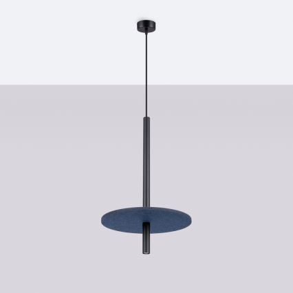 Lustr na lanku FELTRO 1xG9/8W/230V černá/modrá
